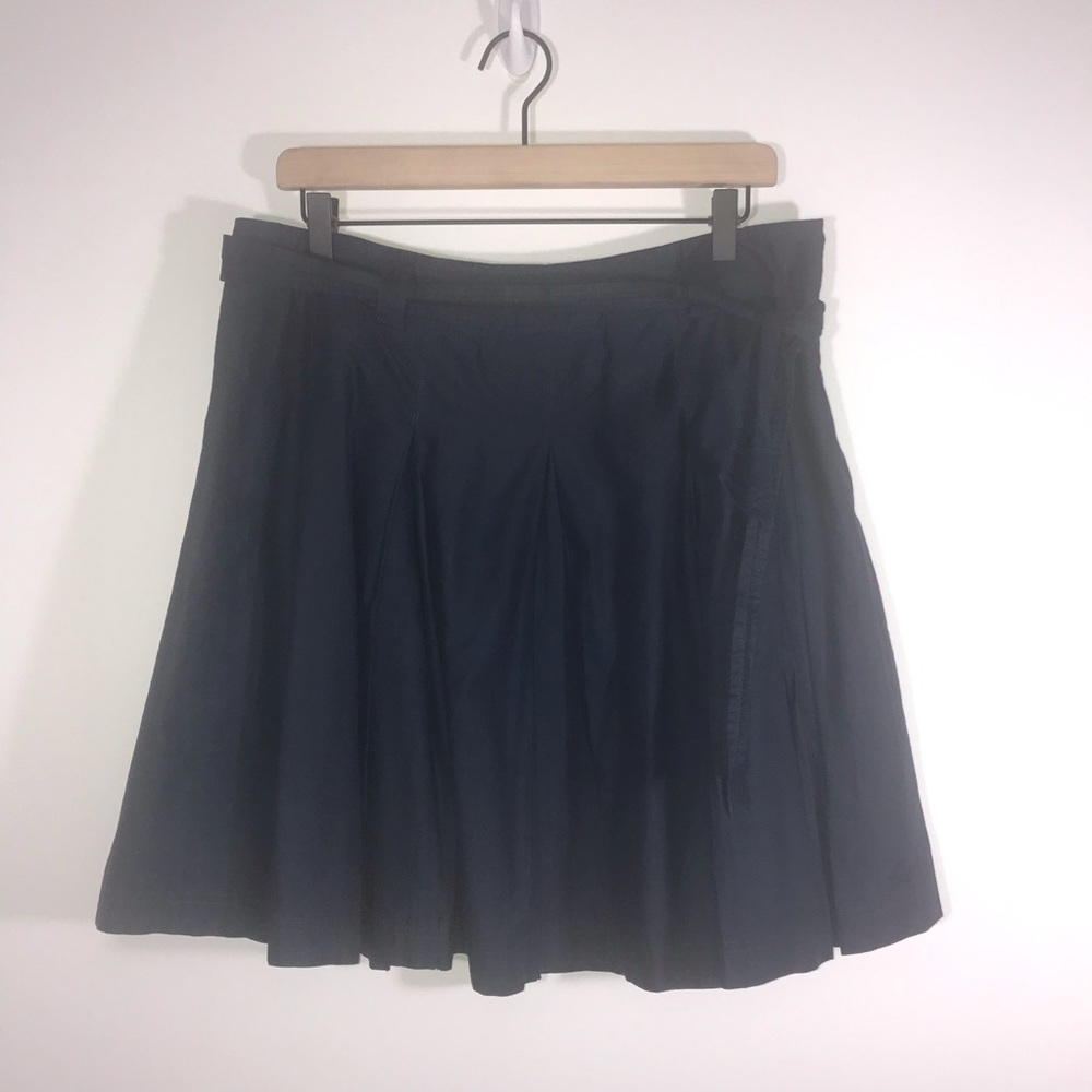 Ben Sherman Navy Pleated Skirt